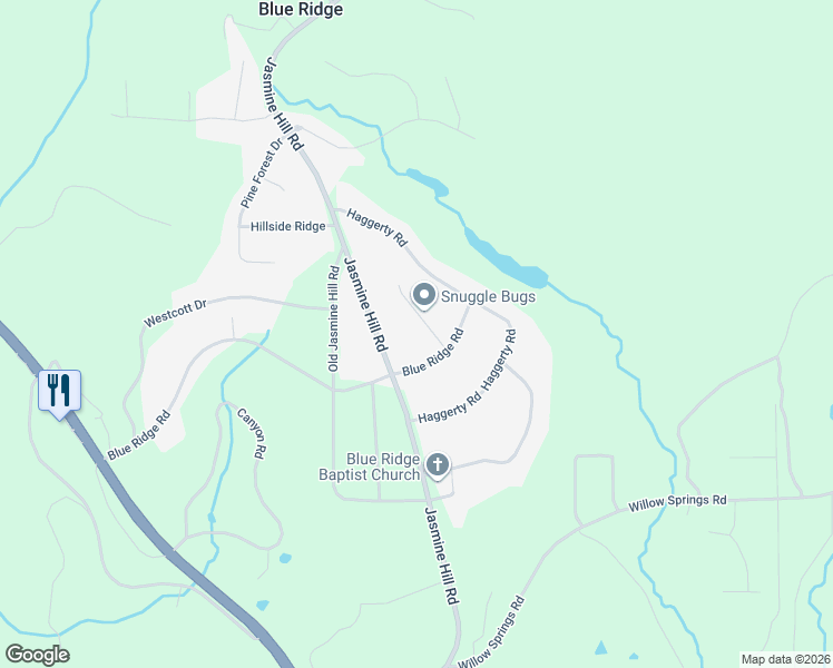 map of restaurants, bars, coffee shops, grocery stores, and more near 724 Plantation Road in Wetumpka