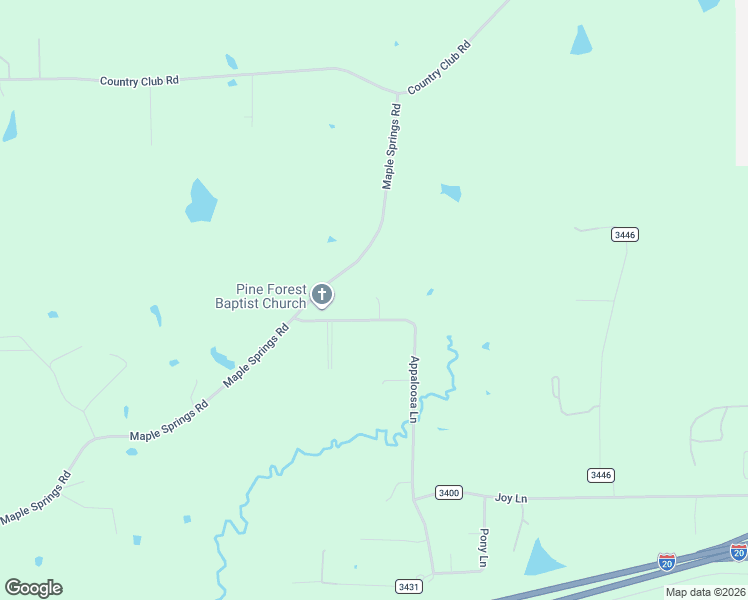 map of restaurants, bars, coffee shops, grocery stores, and more near 838 Appaloosa Lane in Hallsville