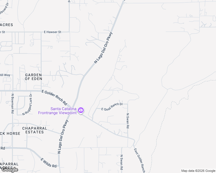 map of restaurants, bars, coffee shops, grocery stores, and more near 15140 North Ironwood Tree Road in Tucson