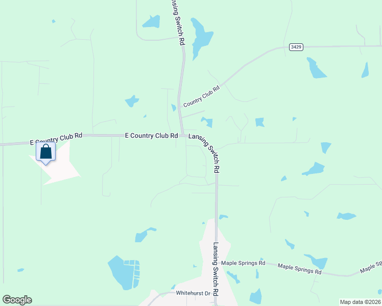 map of restaurants, bars, coffee shops, grocery stores, and more near 123 Circle Club Ln in Longview