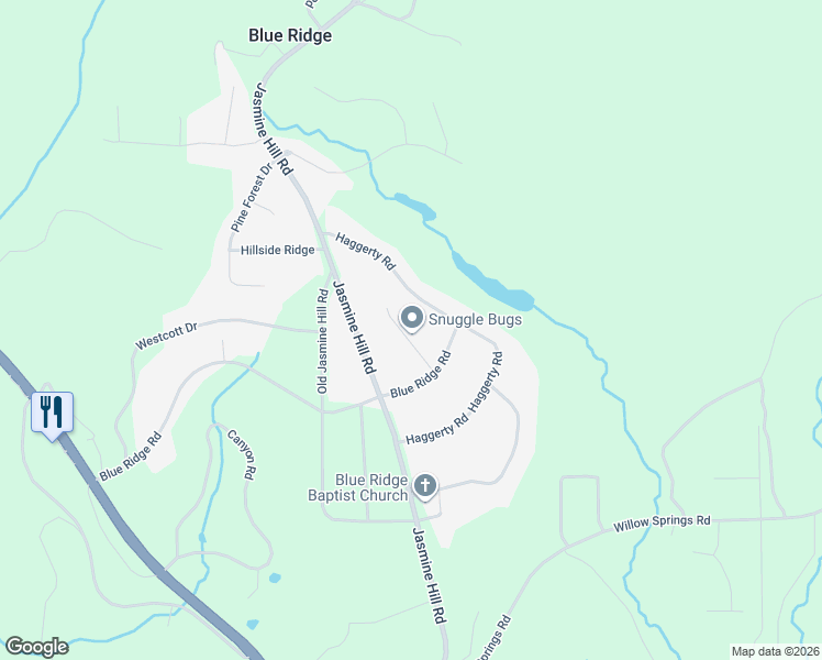 map of restaurants, bars, coffee shops, grocery stores, and more near 724 Plantation Road in Wetumpka