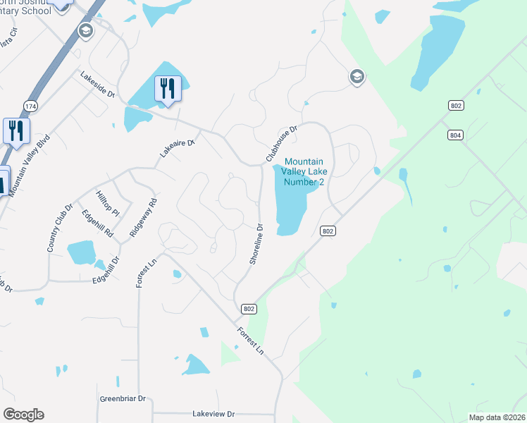 map of restaurants, bars, coffee shops, grocery stores, and more near 3029 Shoreline Drive in Burleson