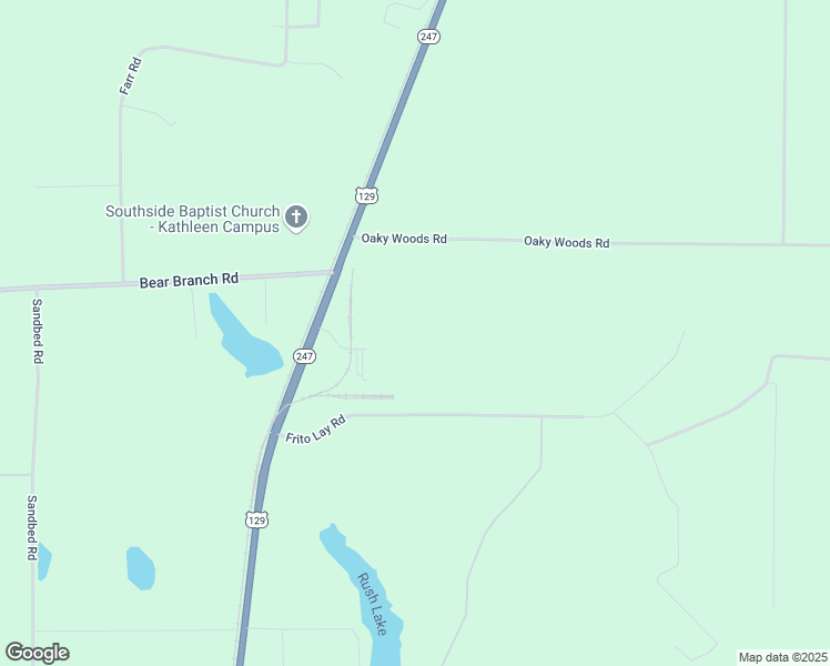 map of restaurants, bars, coffee shops, grocery stores, and more near 1200 Highway 247 in Kathleen