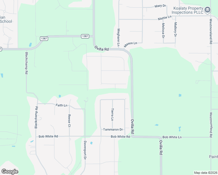 map of restaurants, bars, coffee shops, grocery stores, and more near 8410 Palmer Lane in Waxahachie