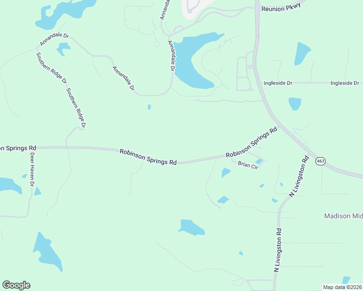 map of restaurants, bars, coffee shops, grocery stores, and more near 1214 Robinson Springs Road in Madison