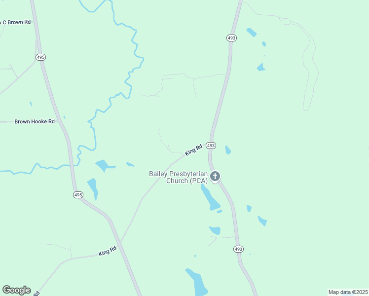 map of restaurants, bars, coffee shops, grocery stores, and more near 8734-8798 King Road in Bailey