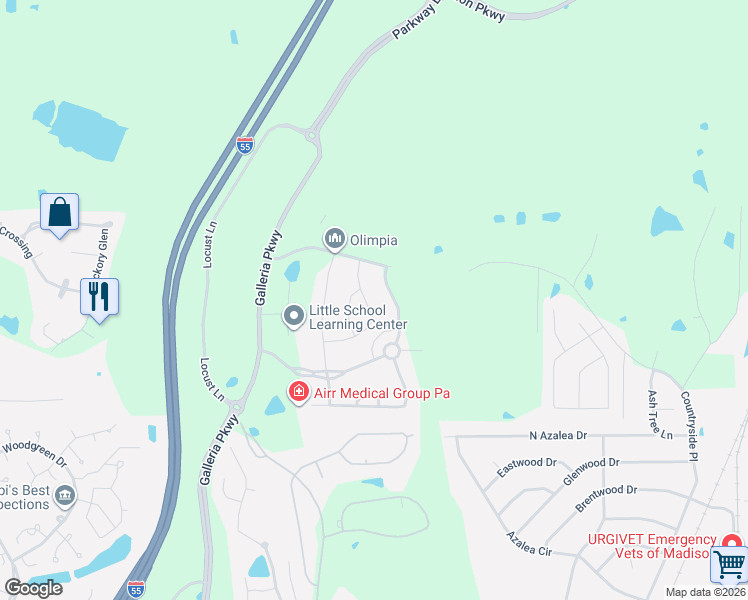 map of restaurants, bars, coffee shops, grocery stores, and more near 111 Varese Place in Madison
