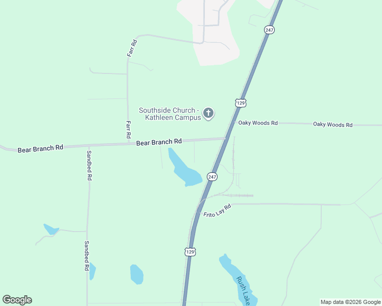 map of restaurants, bars, coffee shops, grocery stores, and more near 100-120 Lake Road in Kathleen