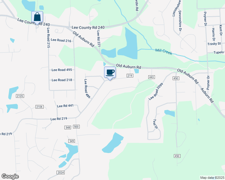 map of restaurants, bars, coffee shops, grocery stores, and more near Wilson Drive in Phenix City