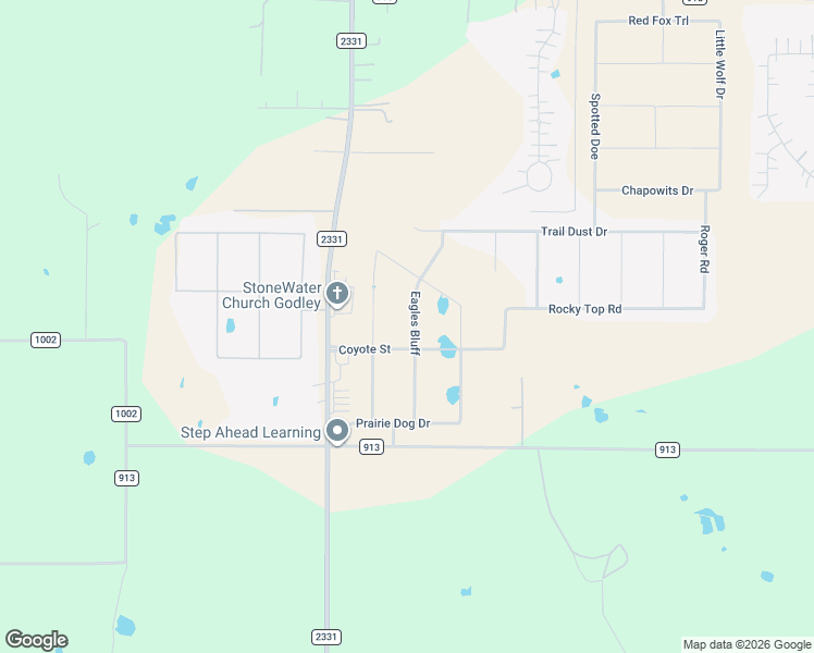 map of restaurants, bars, coffee shops, grocery stores, and more near 12609 Eagles Bluff in Godley