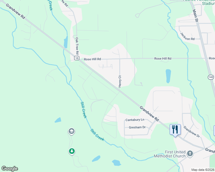 map of restaurants, bars, coffee shops, grocery stores, and more near 2591 Grandview Road in Millbrook