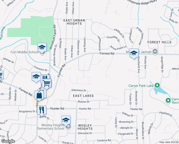 map of restaurants, bars, coffee shops, grocery stores, and more near 6022 Nassau Circle in Columbus