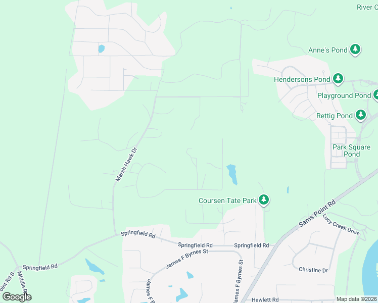 map of restaurants, bars, coffee shops, grocery stores, and more near 55 Shire Drive in Beaufort