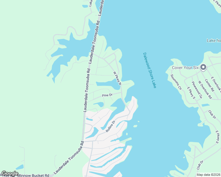 map of restaurants, bars, coffee shops, grocery stores, and more near 3679 Pine Drive in Lauderdale