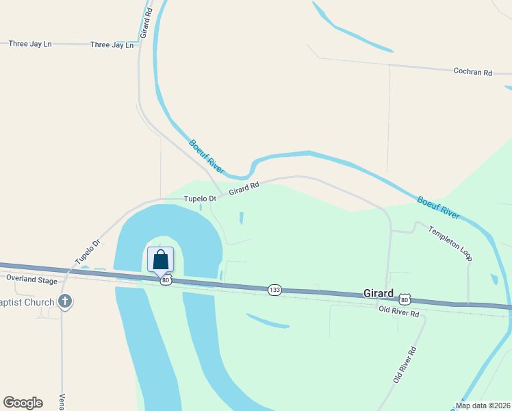 map of restaurants, bars, coffee shops, grocery stores, and more near 1716 Louisiana 133 in Rayville