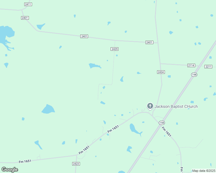 map of restaurants, bars, coffee shops, grocery stores, and more near County Road 2429 in Canton