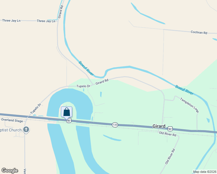 map of restaurants, bars, coffee shops, grocery stores, and more near 1716 Louisiana 133 in Rayville