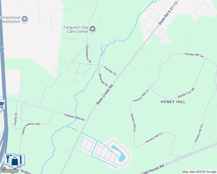 map of restaurants, bars, coffee shops, grocery stores, and more near 4019 Bees Creek Road in Ridgeland