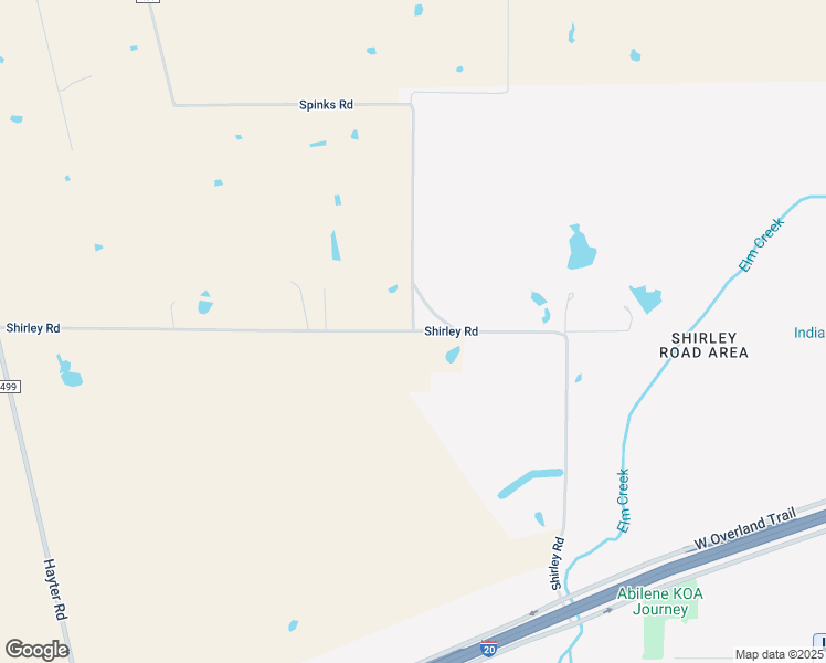 map of restaurants, bars, coffee shops, grocery stores, and more near 5800 Shirley Road in Abilene