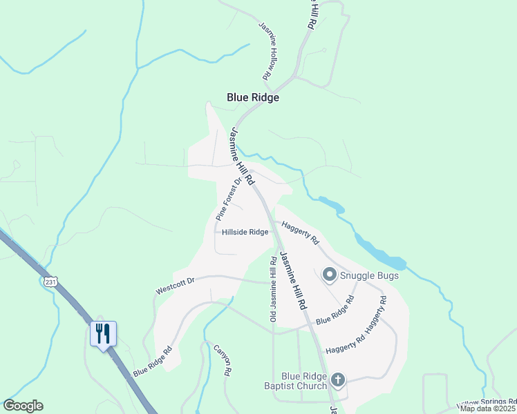 map of restaurants, bars, coffee shops, grocery stores, and more near 3748 Jasmine Hill Road in Wetumpka