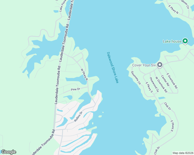 map of restaurants, bars, coffee shops, grocery stores, and more near 3747 Oak Ridge Lane in Lauderdale