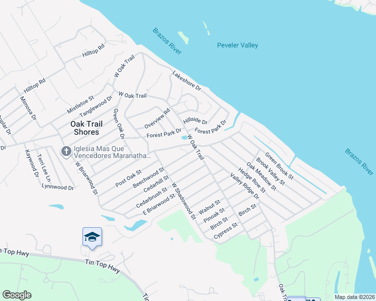 map of restaurants, bars, coffee shops, grocery stores, and more near 2712 Beechwood St in Granbury