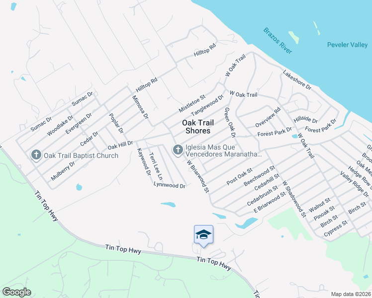 map of restaurants, bars, coffee shops, grocery stores, and more near 3027 Elmwood Drive in Granbury