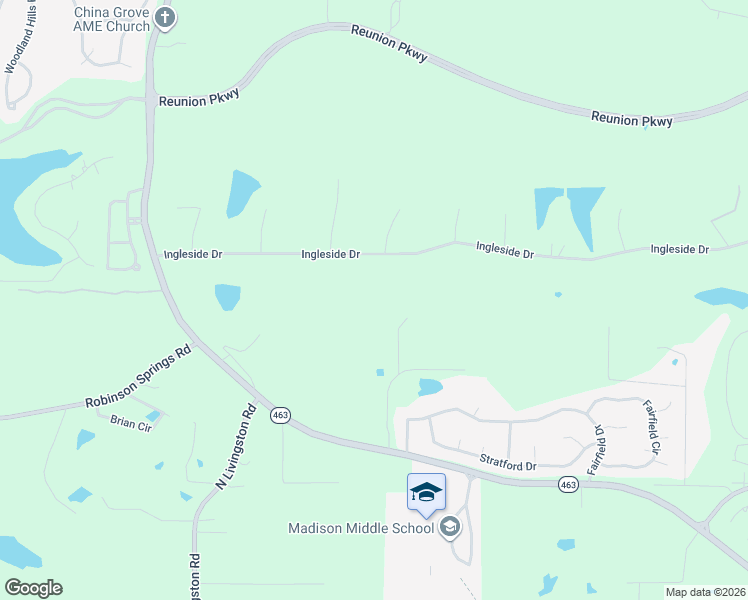 map of restaurants, bars, coffee shops, grocery stores, and more near 327 Ingleside Drive in Madison