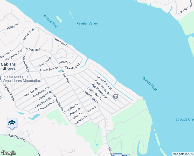 map of restaurants, bars, coffee shops, grocery stores, and more near 3900 Green Brook Street in Granbury