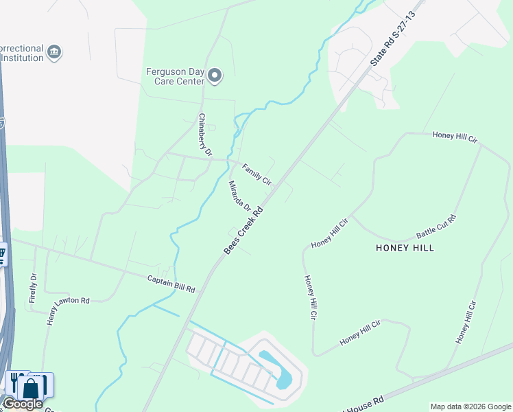 map of restaurants, bars, coffee shops, grocery stores, and more near 4019 Bees Creek Road in Ridgeland