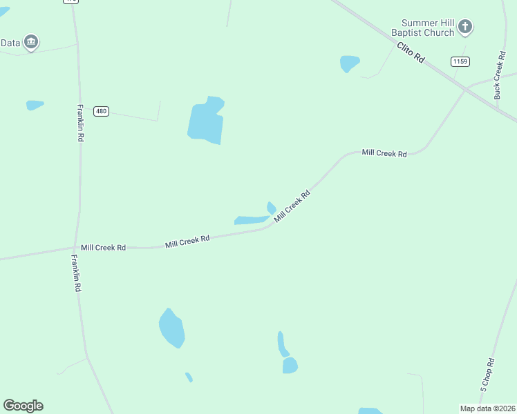 map of restaurants, bars, coffee shops, grocery stores, and more near 3729 Mill Creek Road in Statesboro