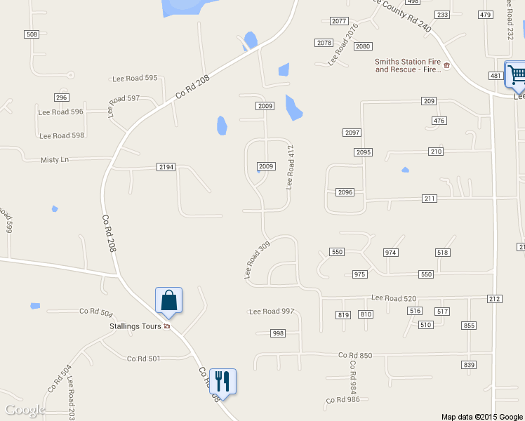 map of restaurants, bars, coffee shops, grocery stores, and more near 642 Lee Road 412 in Phenix City