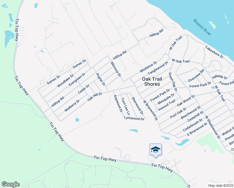 map of restaurants, bars, coffee shops, grocery stores, and more near 4329 Kaywood Drive in Granbury