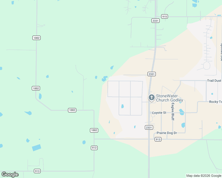 map of restaurants, bars, coffee shops, grocery stores, and more near 12909 Farm to Market Road 2331 in Godley
