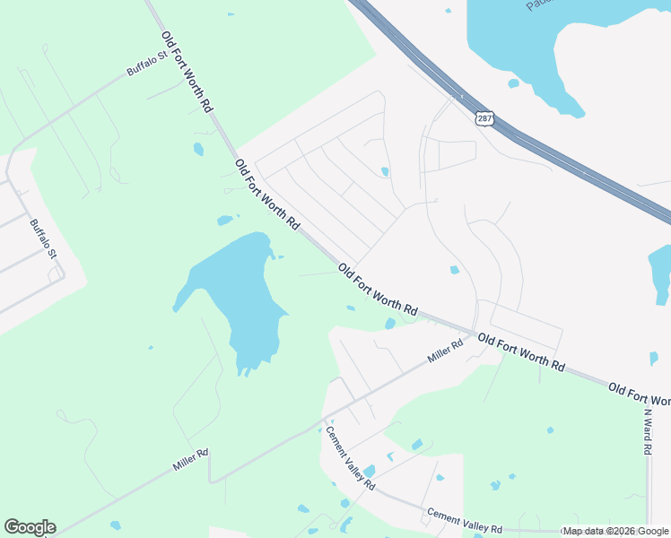 map of restaurants, bars, coffee shops, grocery stores, and more near 4302 Old Fort Worth Road in Midlothian