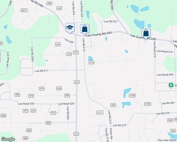 map of restaurants, bars, coffee shops, grocery stores, and more near 421 Lee Road 213 in Phenix City