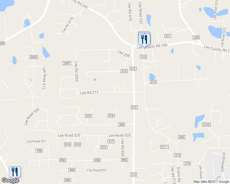 map of restaurants, bars, coffee shops, grocery stores, and more near 205 Lee Road 211 in Phenix City