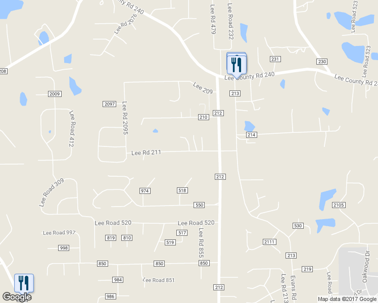 map of restaurants, bars, coffee shops, grocery stores, and more near 203 Lee Road 211 in Phenix City