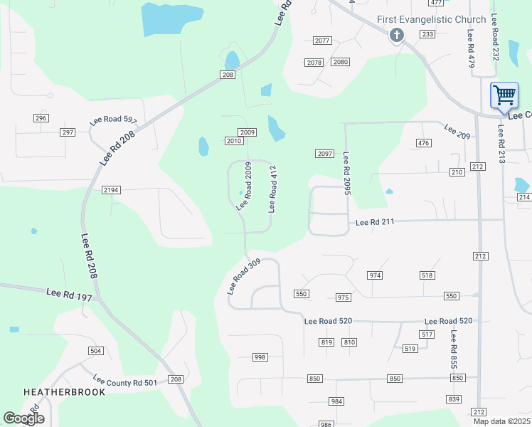 map of restaurants, bars, coffee shops, grocery stores, and more near 664 Lee Road 412 in Phenix City