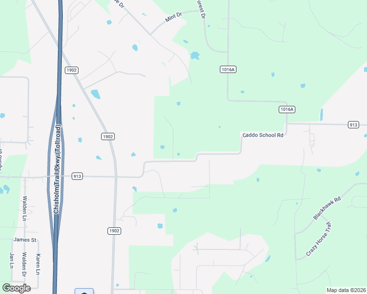 map of restaurants, bars, coffee shops, grocery stores, and more near 2250 County Road 913 in Joshua