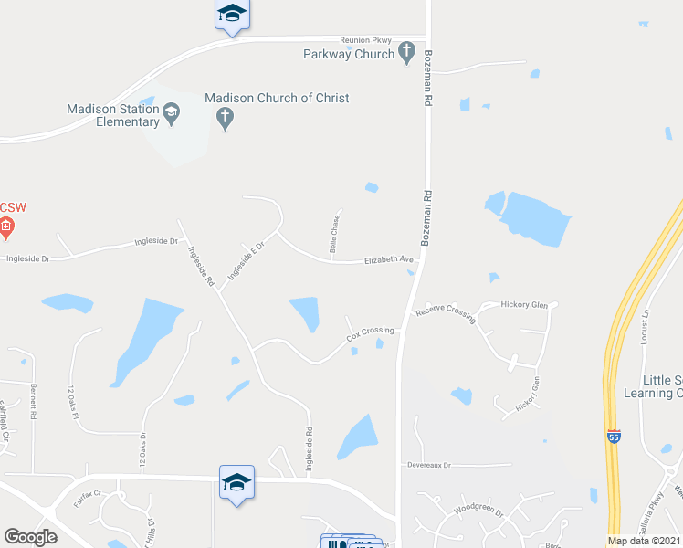 map of restaurants, bars, coffee shops, grocery stores, and more near 117 Elizabeth Avenue in Madison