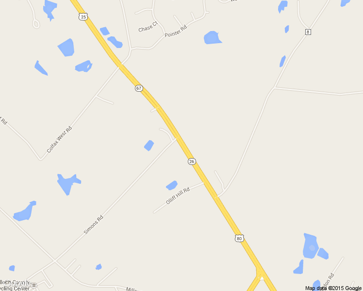 map of restaurants, bars, coffee shops, grocery stores, and more near 18199 Highway 26 in Statesboro