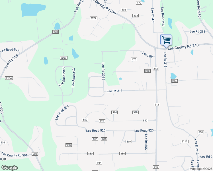 map of restaurants, bars, coffee shops, grocery stores, and more near 299 Lee Road 2095 in Phenix City