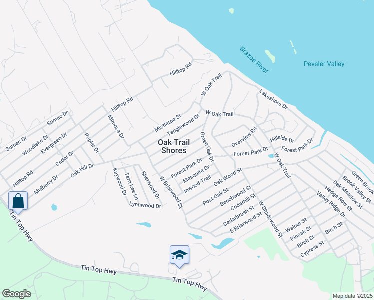 map of restaurants, bars, coffee shops, grocery stores, and more near 3002 Elmwood Drive in Granbury