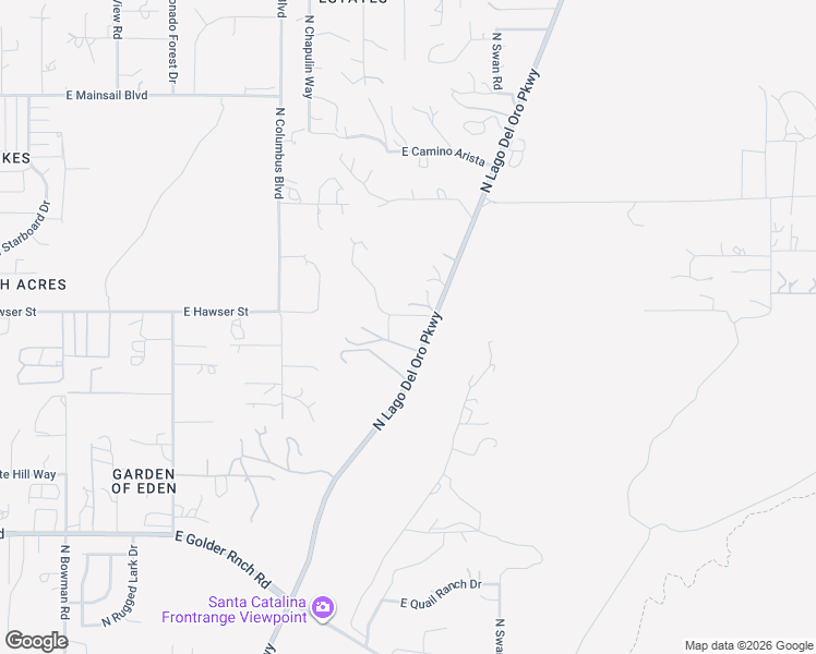 map of restaurants, bars, coffee shops, grocery stores, and more near 15595 North Lago Del Oro Parkway in Tucson