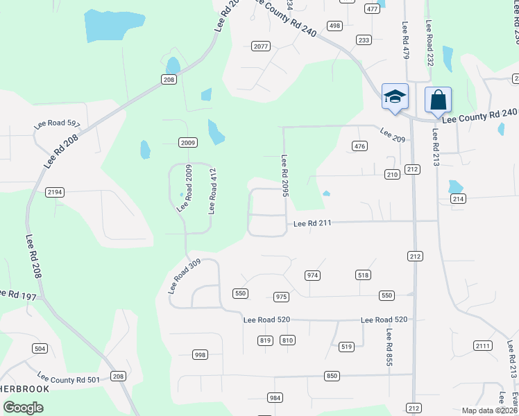 map of restaurants, bars, coffee shops, grocery stores, and more near 86 Lee Road 2095 in Phenix City