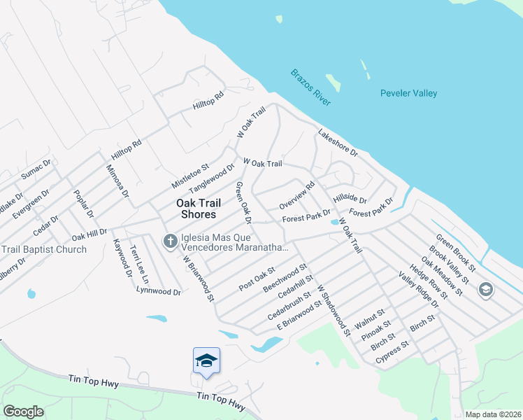 map of restaurants, bars, coffee shops, grocery stores, and more near 4212 Mountain Hollow Drive in Granbury