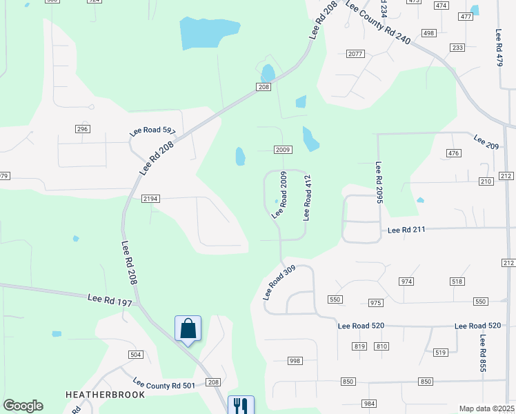 map of restaurants, bars, coffee shops, grocery stores, and more near 235 Lee Road 412 in Phenix City