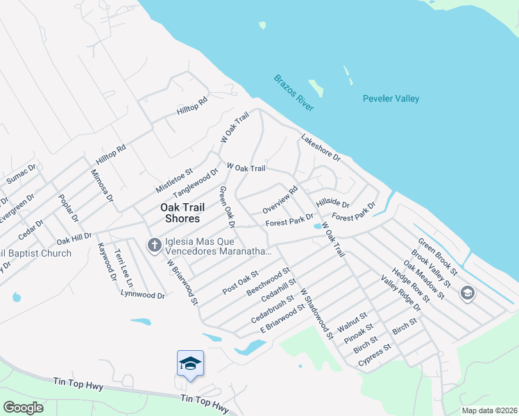 map of restaurants, bars, coffee shops, grocery stores, and more near 4212 Mountain Hollow Drive in Granbury