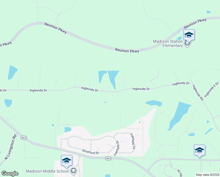 map of restaurants, bars, coffee shops, grocery stores, and more near 273 Ingleside Drive in Madison